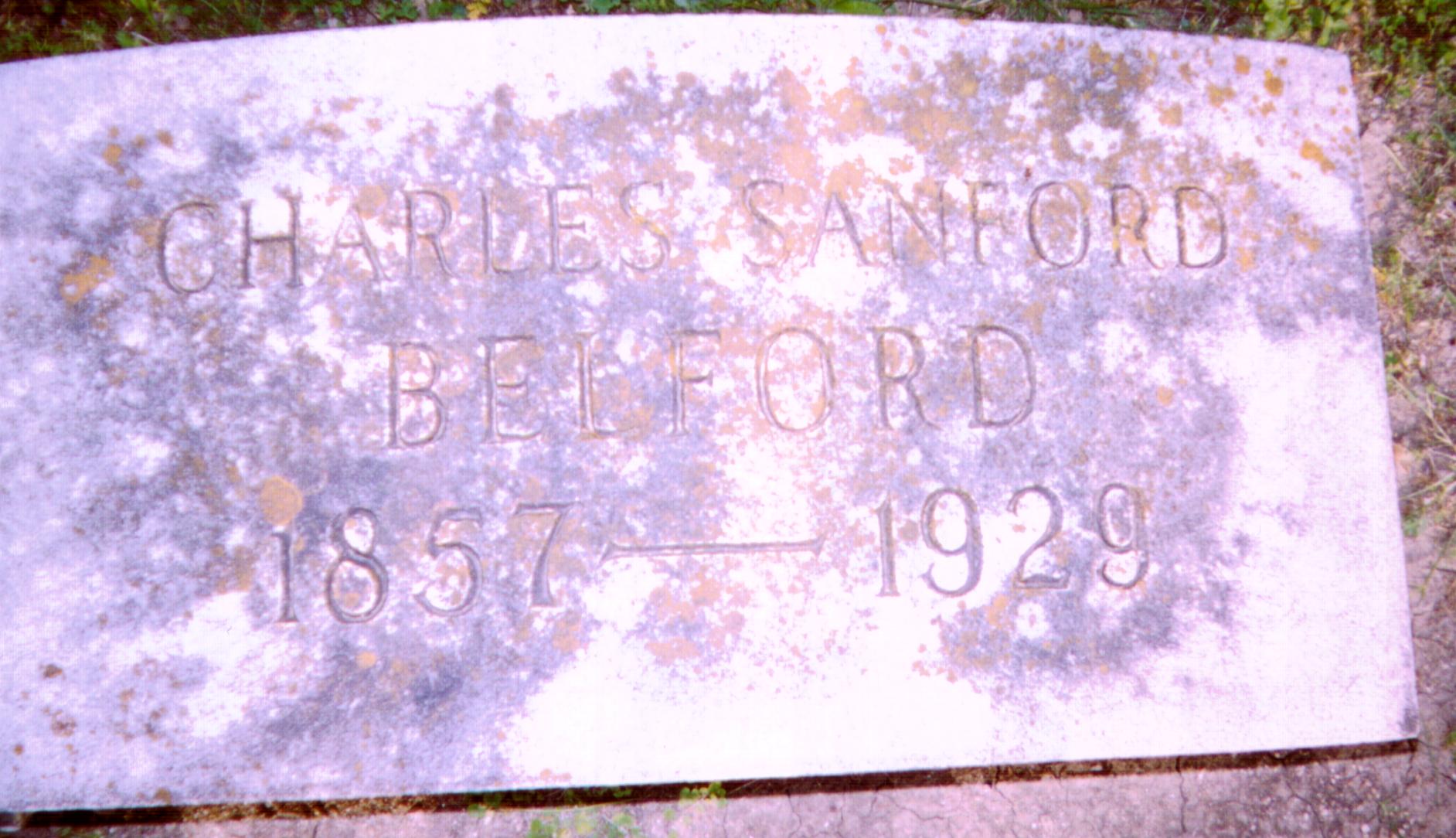 Charles Belford's gravesite